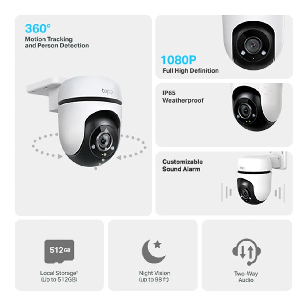 Tapo C500 – كاميرا مراقبة ذكية متحركة