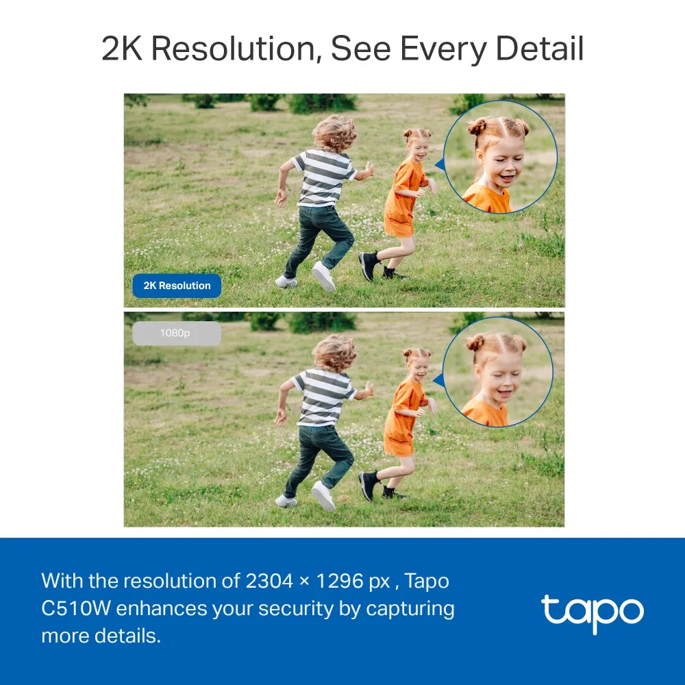 Tapo C510W – كاميرا مراقبة خارجية متحركة 2K