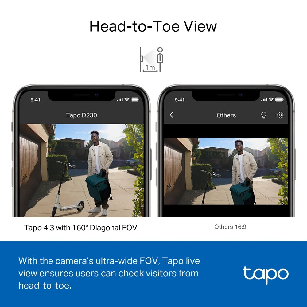 Tapo D230S1 – جرس باب فيديو ذكي 2K