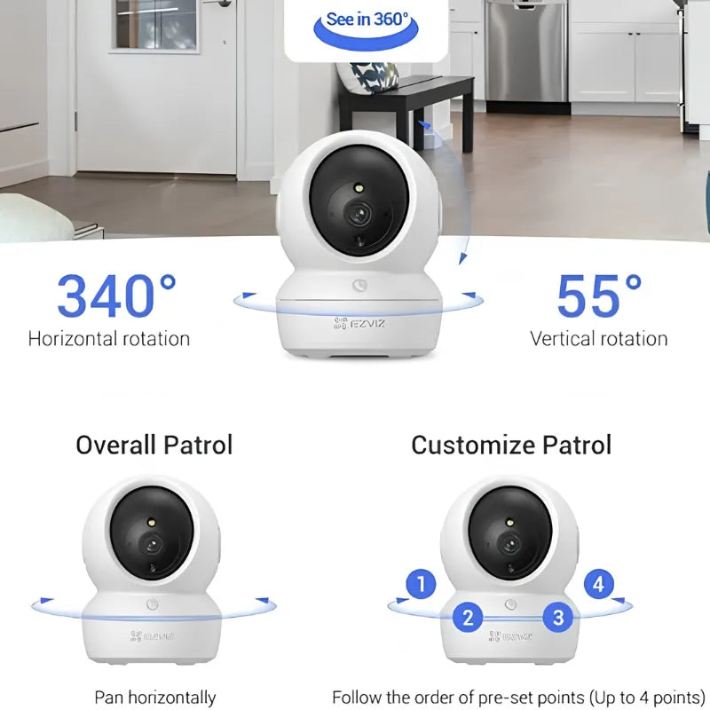 EZVIZ H6C Pro (2MP) - كاميرا المراقبة الذكية