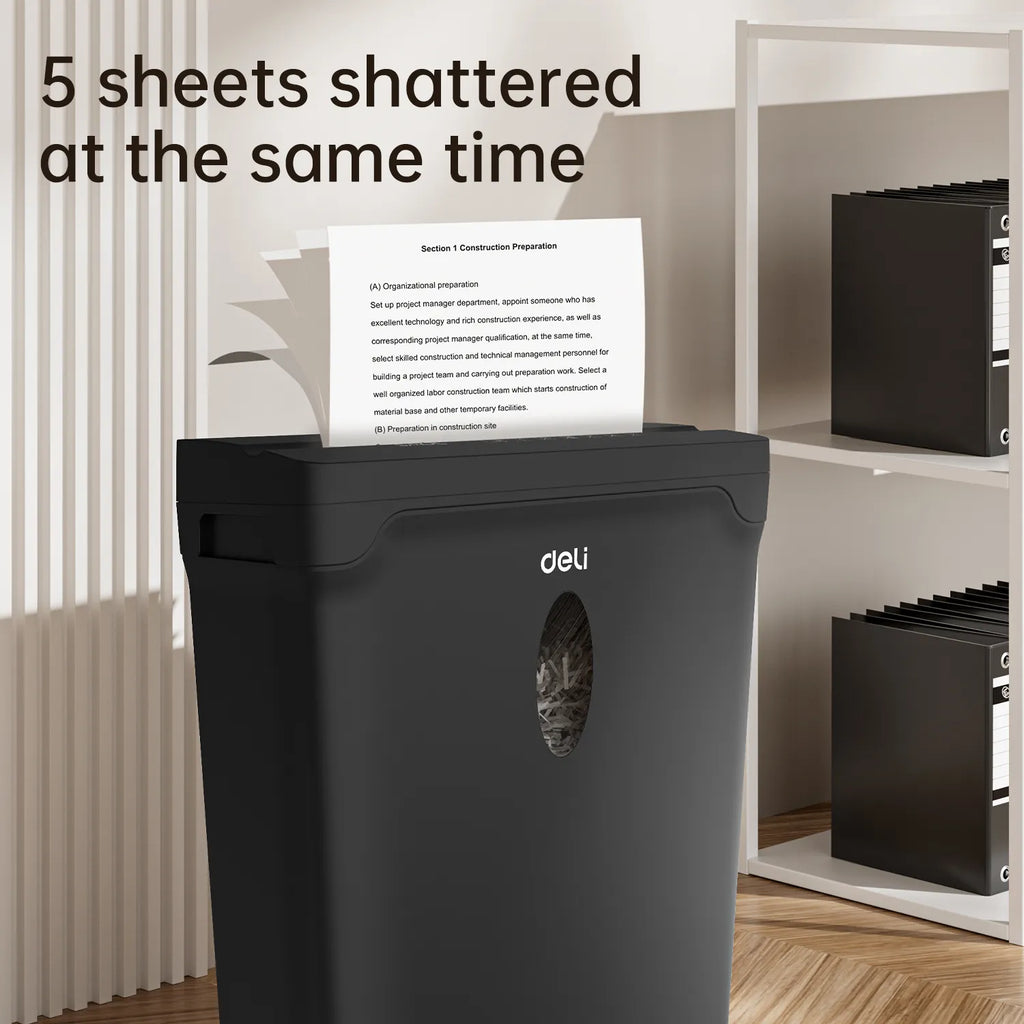 Deli T021 P4 Small Paper Shredder | ماكينات فرم ورق - صورة 4