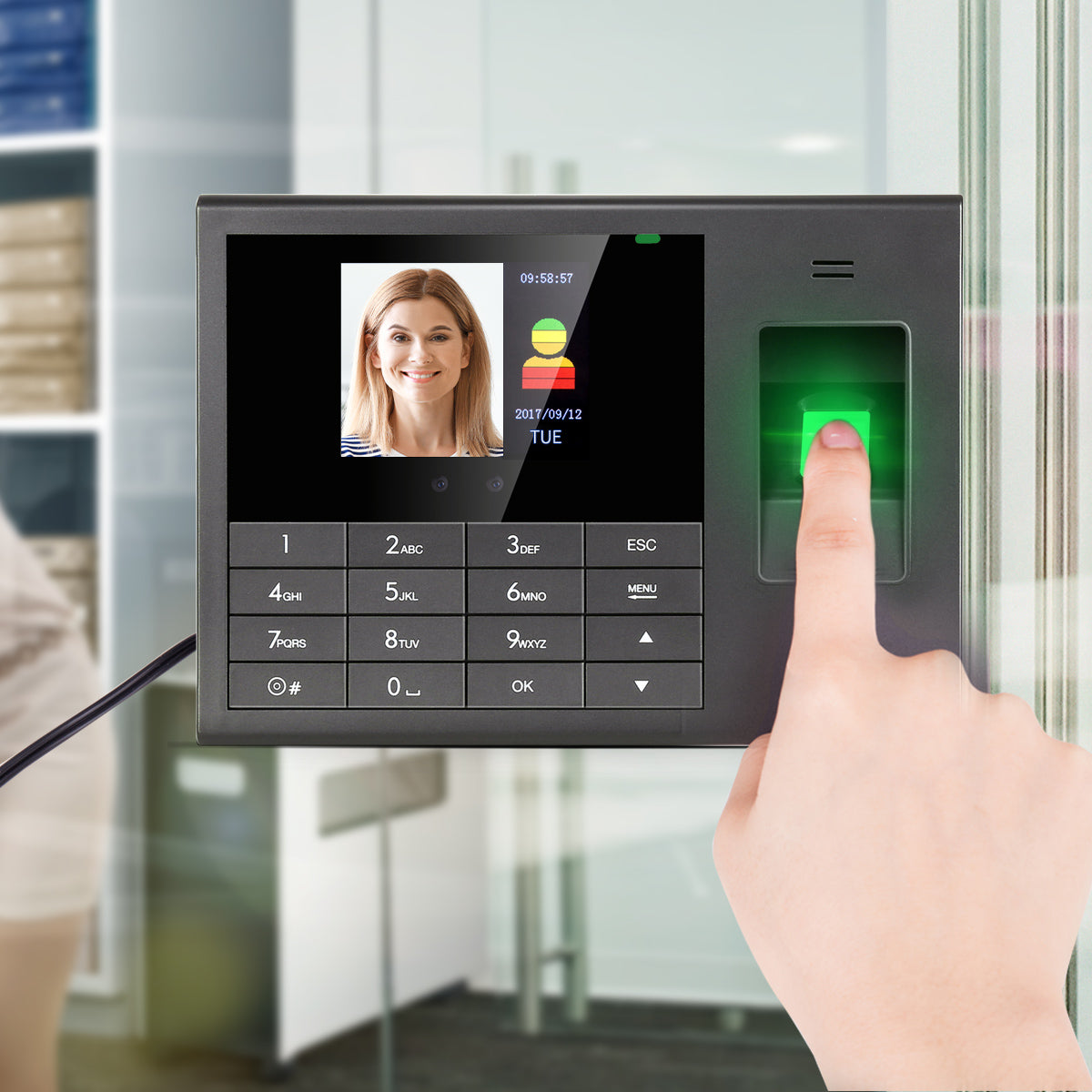 Fingerprint + Face Attendance Machine E3765 - Deli
