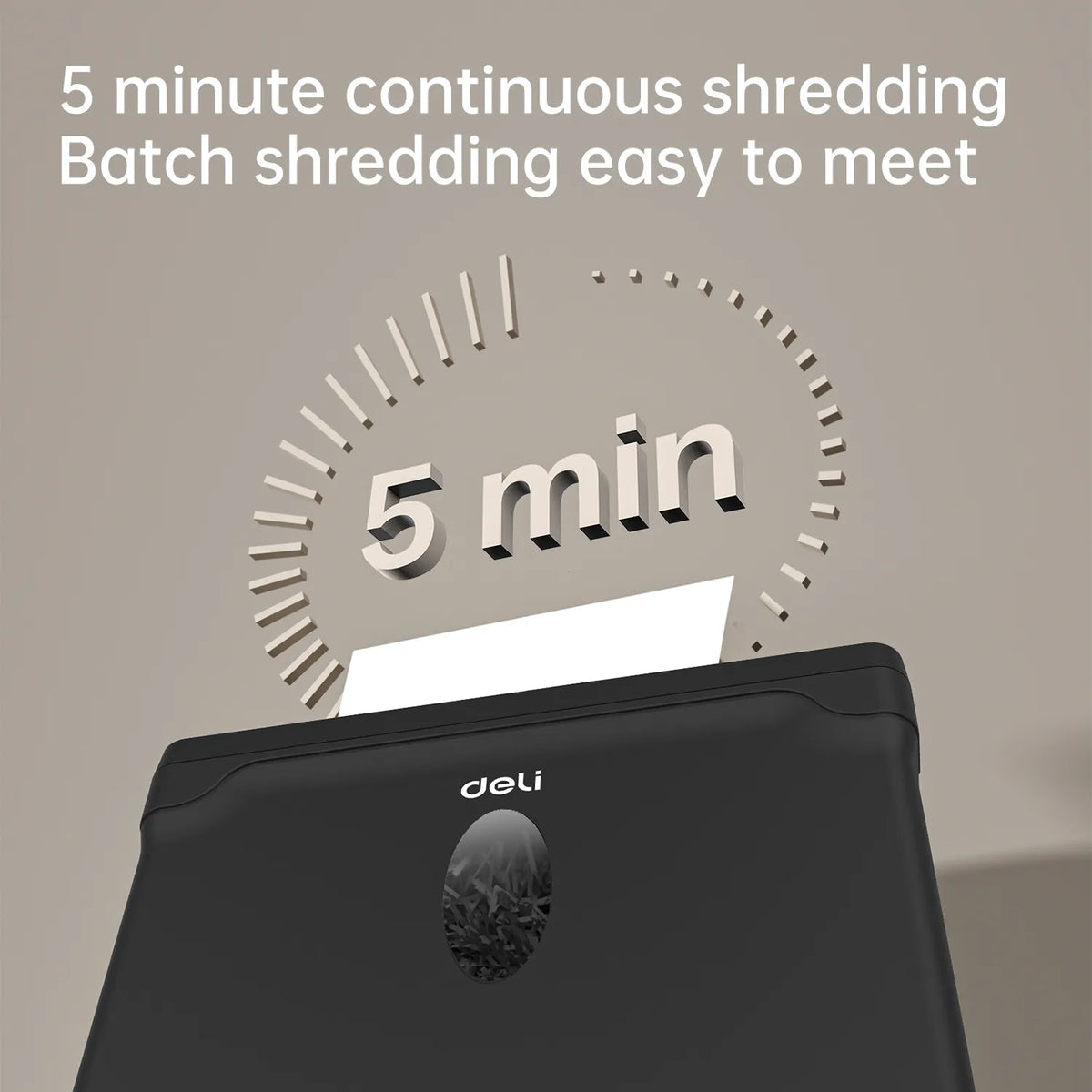 Deli T021 P4 Small Paper Shredder | ماكينات فرم ورق - صورة 5