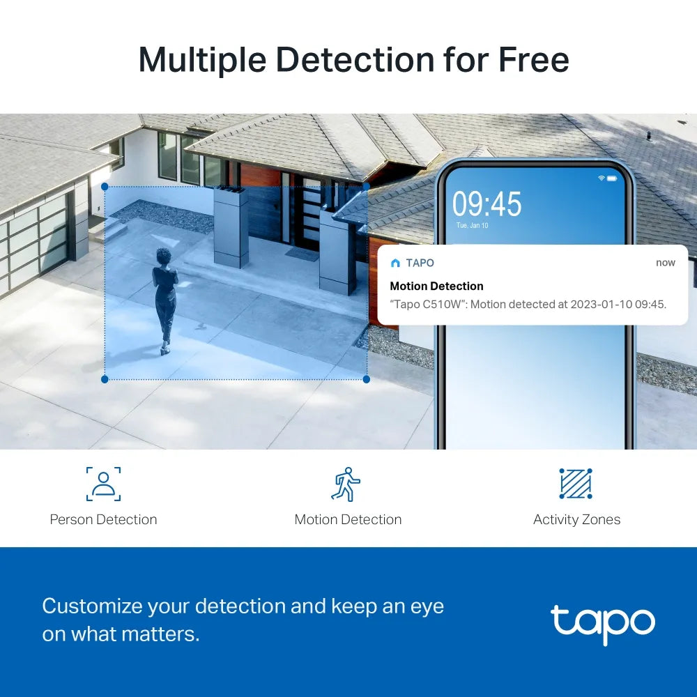 Tapo C510W – كاميرا مراقبة خارجية متحركة 2K