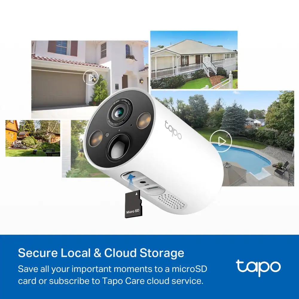 Tapo C425KIT – (طقم كاميرا مراقبة ذكية + لوح طاقة شمسية)