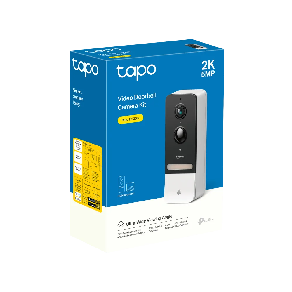 Tapo D230S1 – جرس باب فيديو ذكي 2K