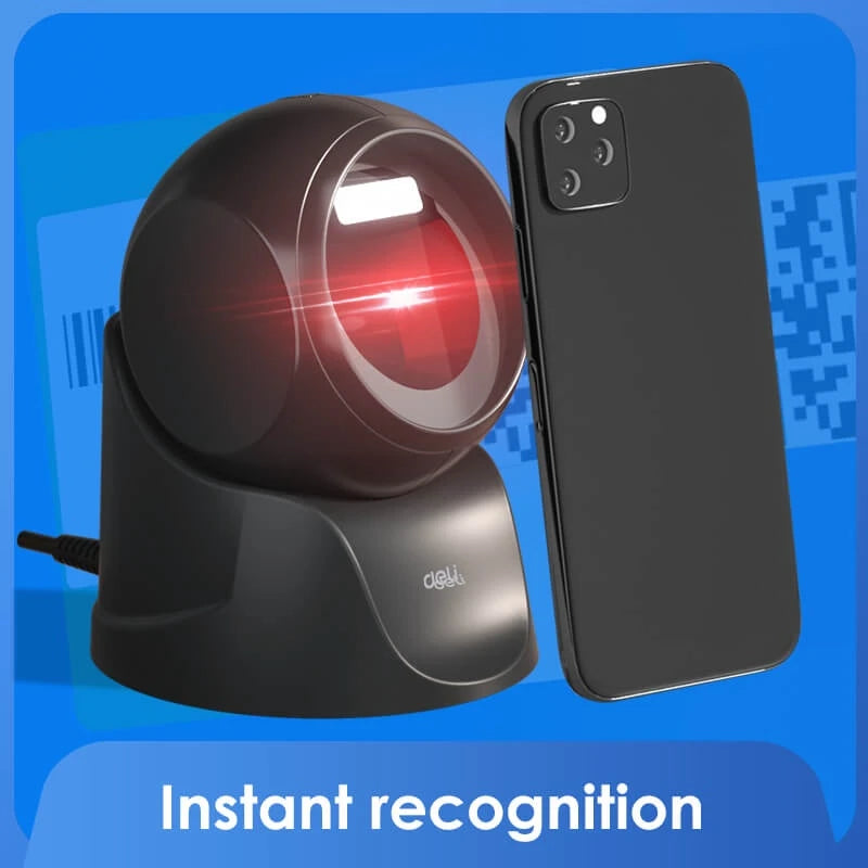 Deli Stand Barcode Scanner S231 CMOS 1D, 2D Wired