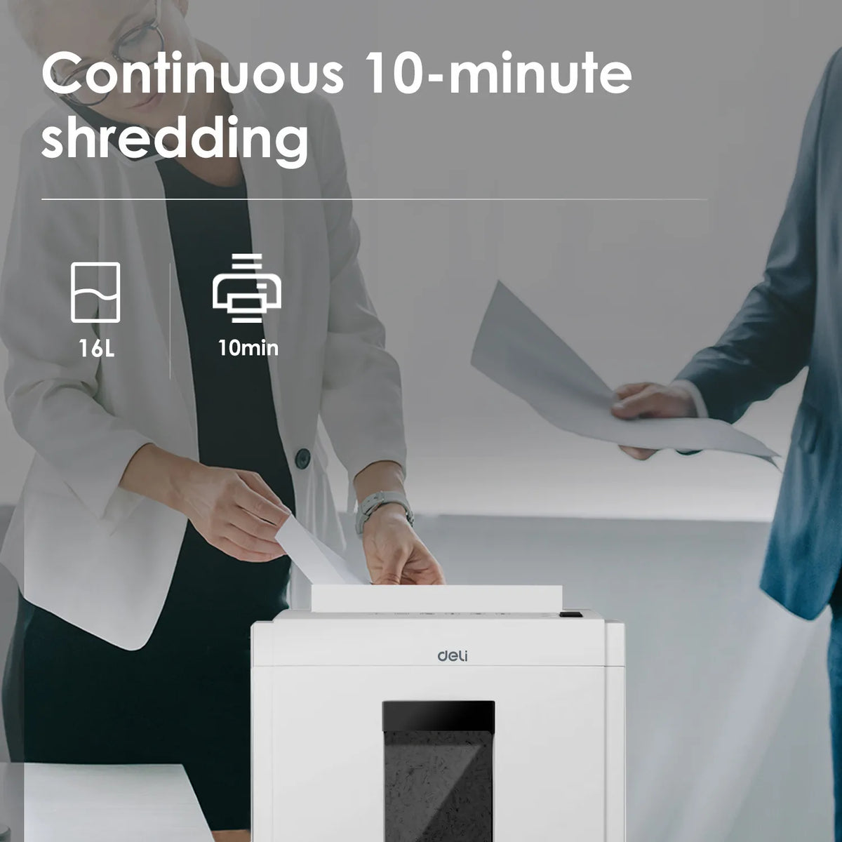 Deli ET051 P4 Small Paper Shredder